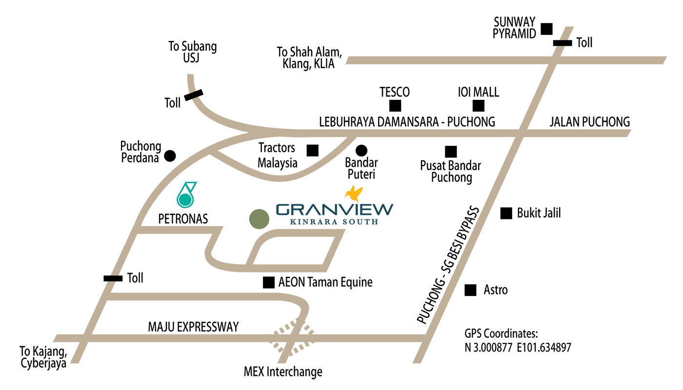 Granview location map