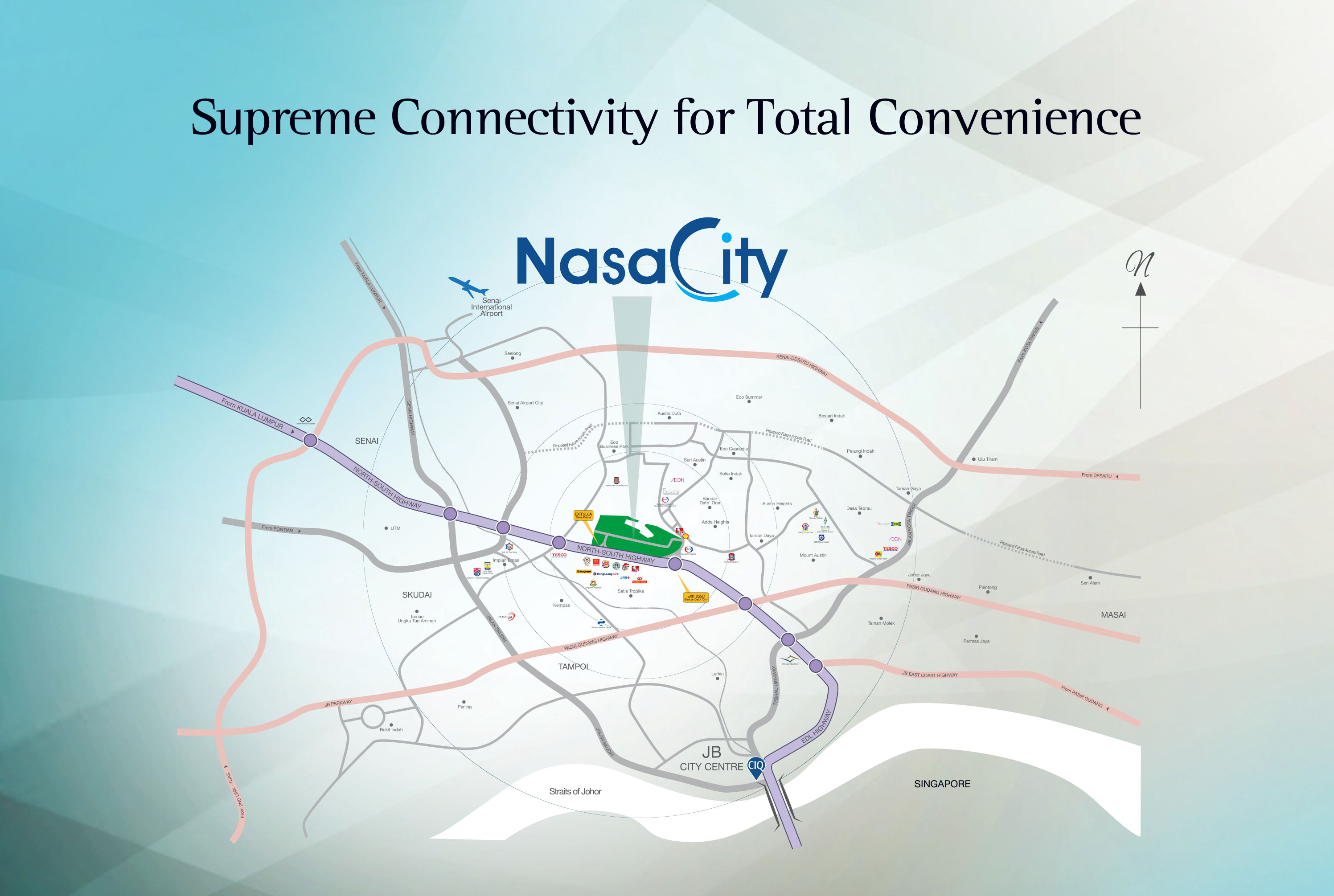 Nasa City location map