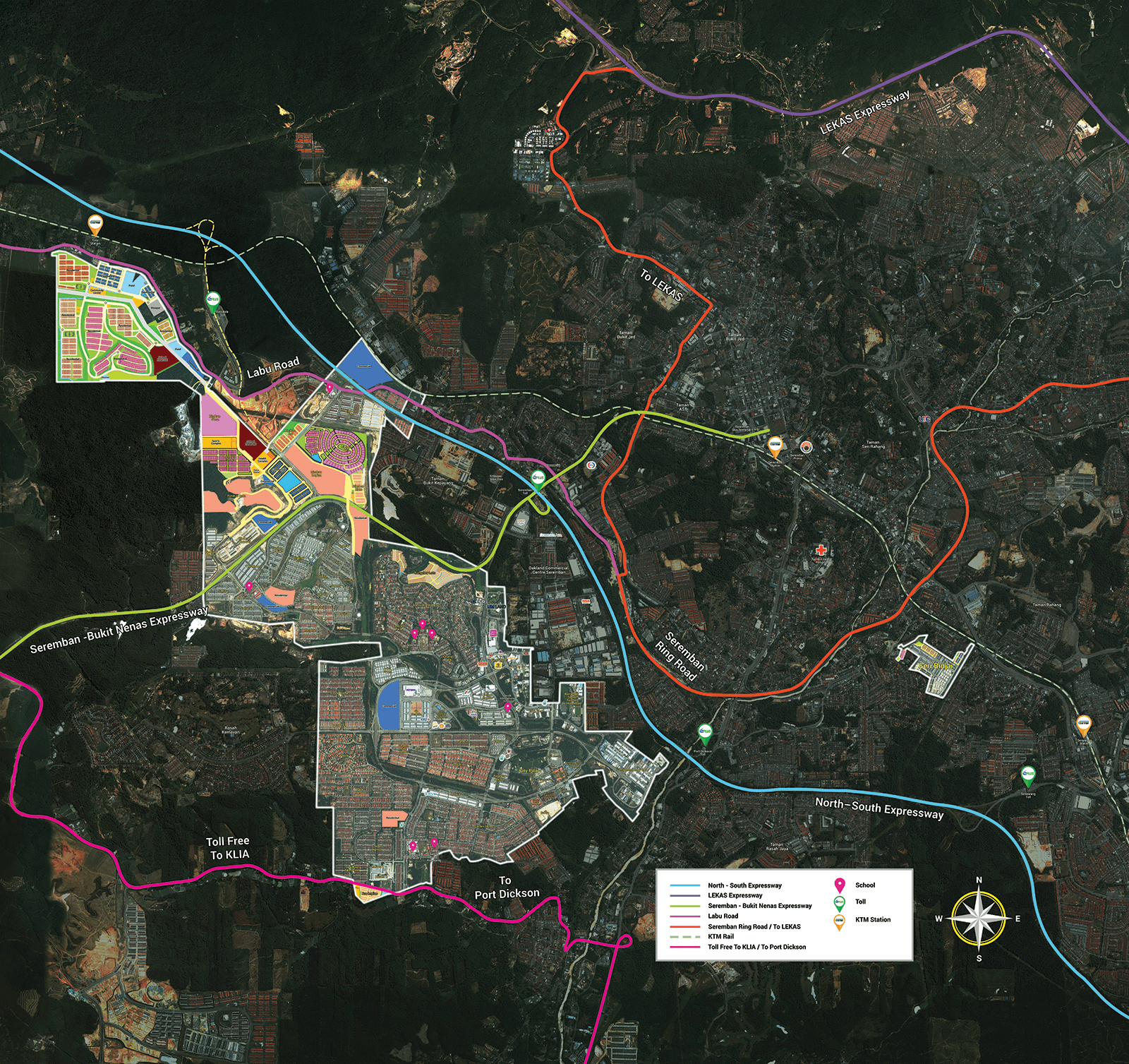 Seremban 2 (Township) location map