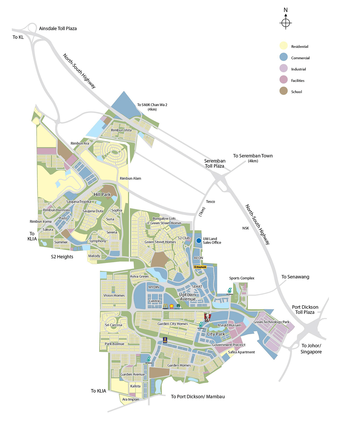 Seremban 2 (Township) masterplan