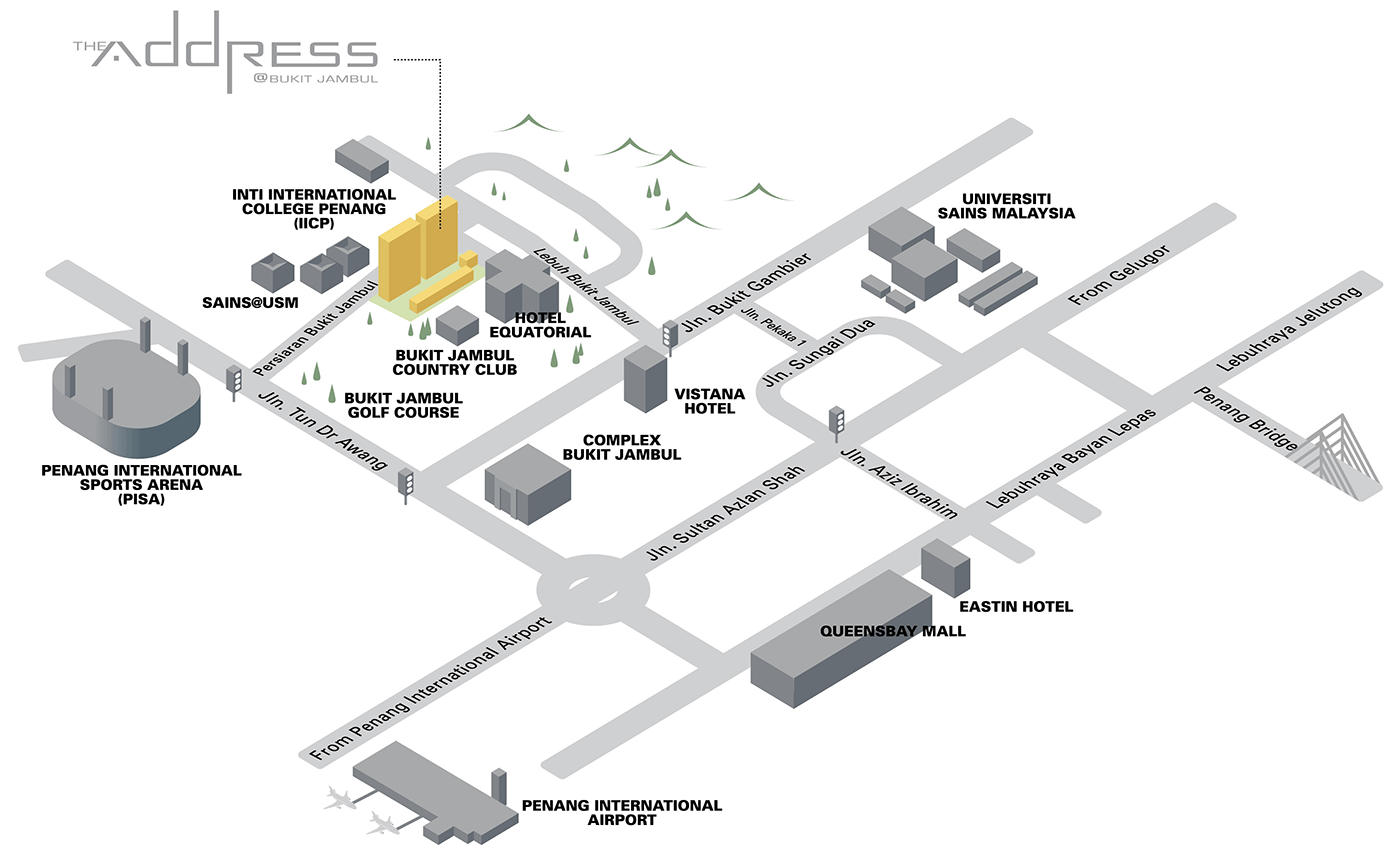 The Address location map